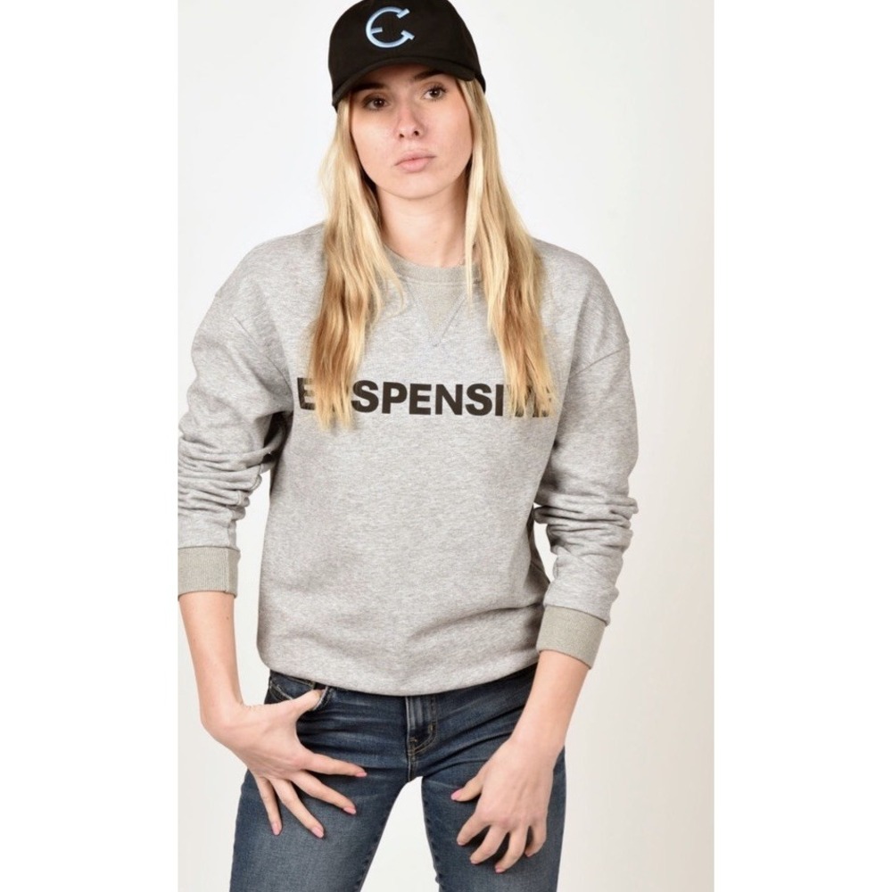 New $139 Equestrian Club Heather Gray EQSPENSIVE Sweatshirt XS S‎ M